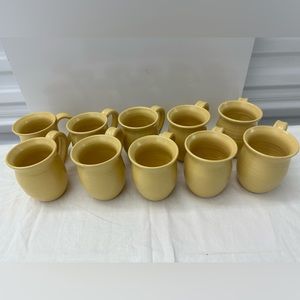 CAGLE ROAD Hand Thrown Pottery Butter Yellow Mug